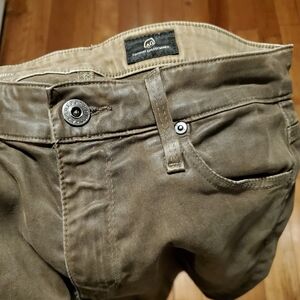 Leatherette AG Adriano Goldshmied Farrah Jeans Ankle Highrise 26R